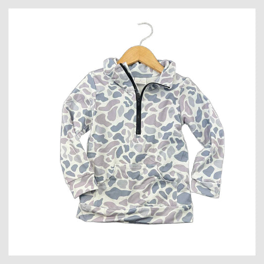 3T OLD CAMO HALF ZIP PULLOVER