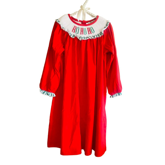 4T HO HO HO SMOCKED DRESS