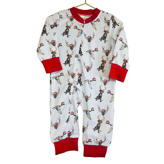 6/12M HUNTING CHRISTMAS ONEPIECE