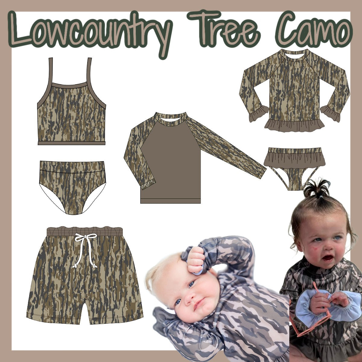 WS: LOWCOUNTRY TREE CAMO SWIM
