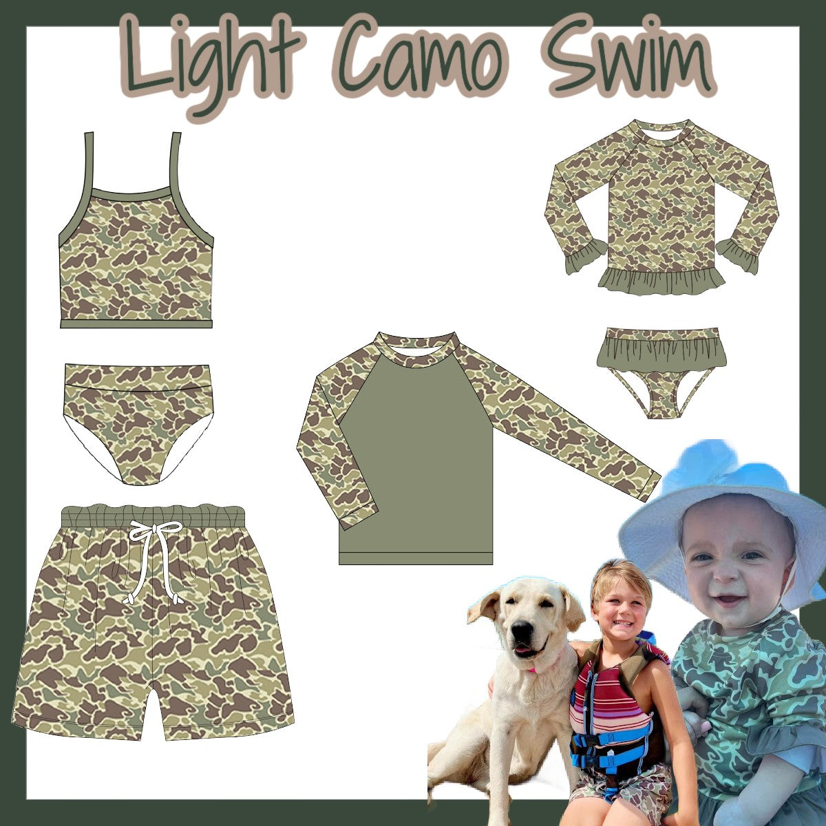 WS: LIGHT CAMO SWIM