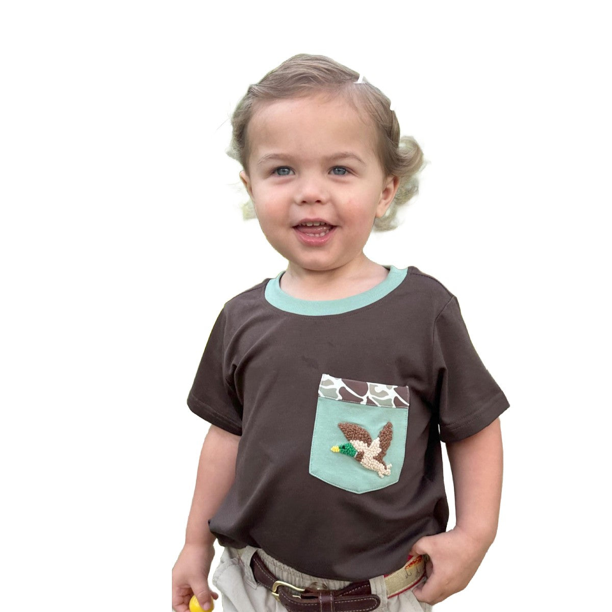 FRENCH KNOT DUCK SHIRT