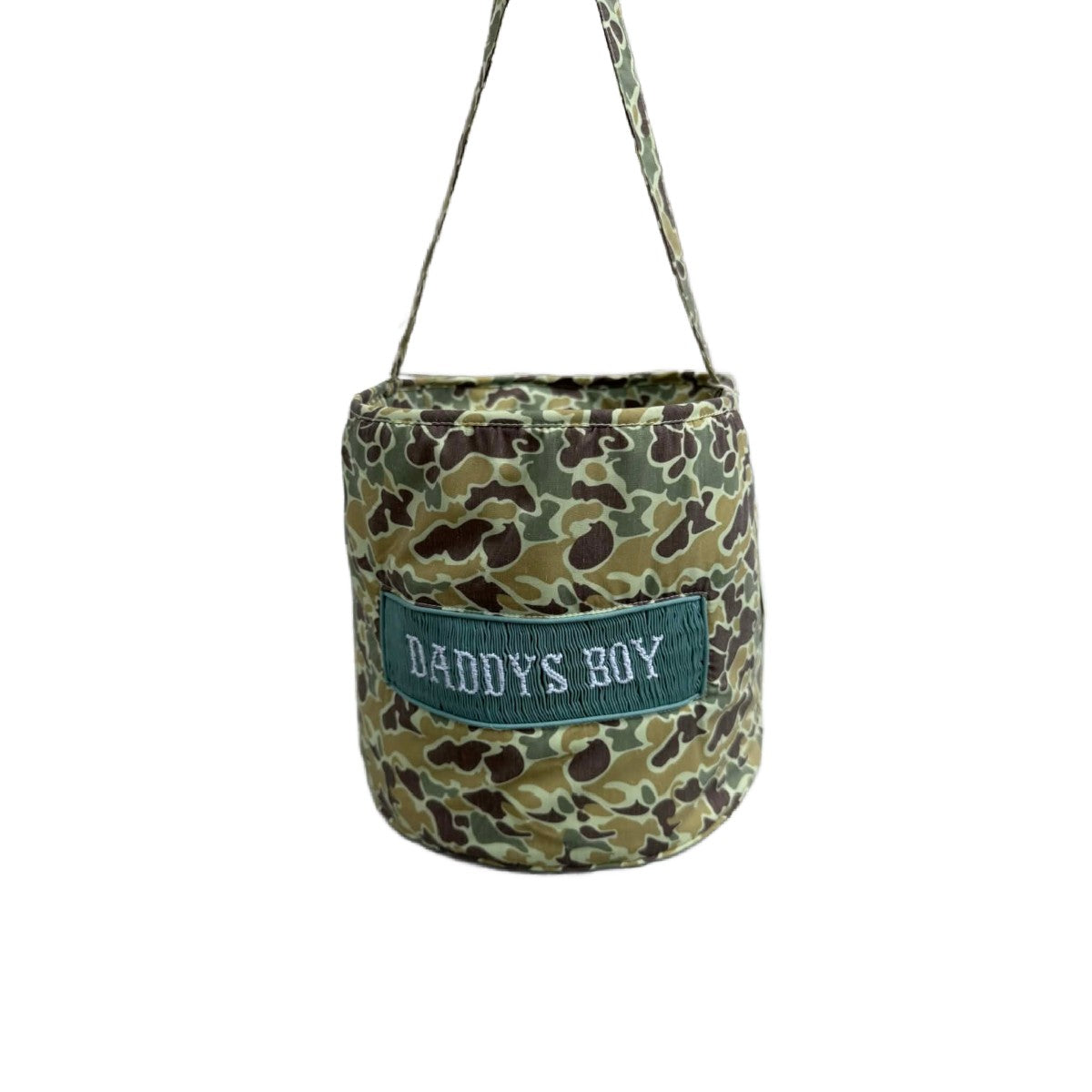 DADDYS BOY OLD CAMO NAME SMOCK BASKET