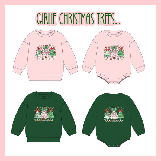 GIRLS CHRISTMAS TREES -ETA OCT