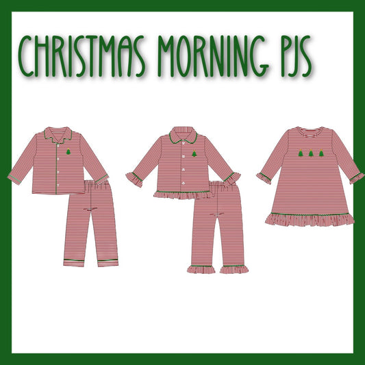 CHRISTMAS MORNING PJS-ETA OCT