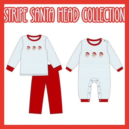 STRIPE SANTA HEAD COLLECTION-ETA OCT