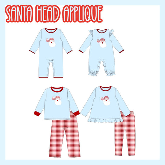 SANTA HEAD APPLIQUE-ETA OCT