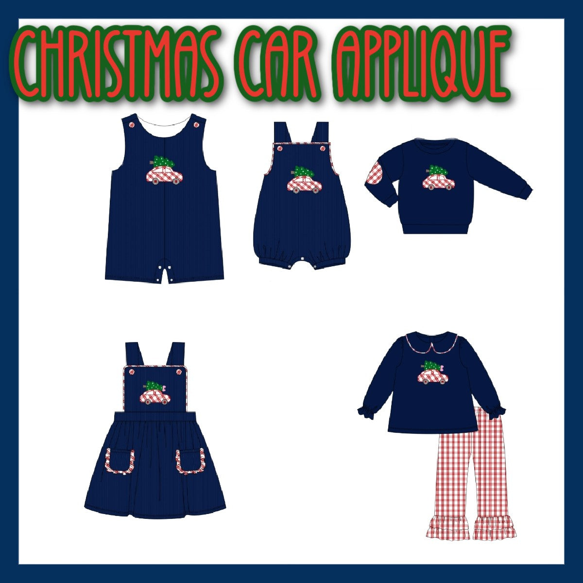 CHRISTMAS CAR APPLIQUE-ETA NOV