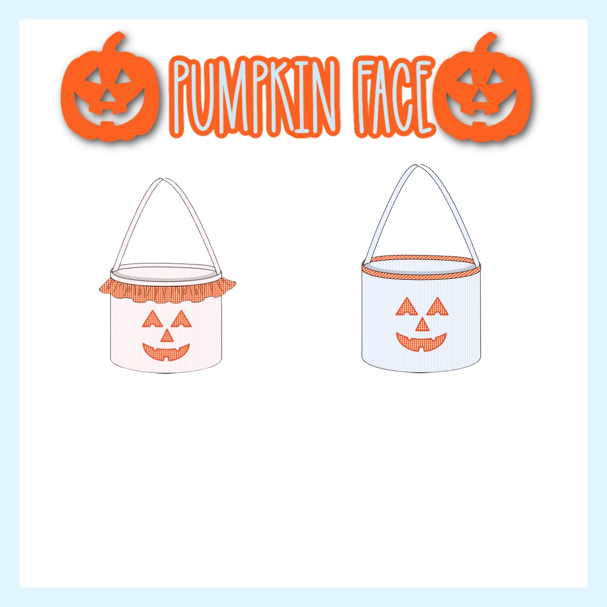 PUMPKIN FACE BASKET-ETA AUGUST