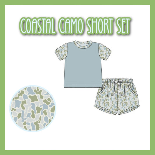 COASTAL CAMO SHORT SET -ETA JUNE TO SSS.