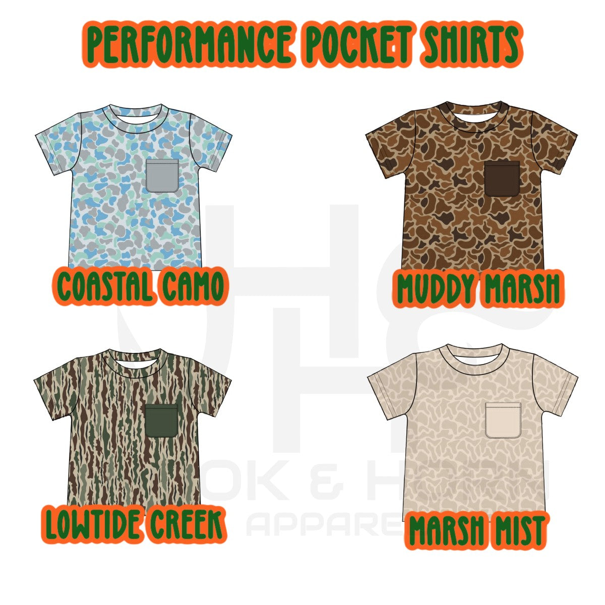 PERFORMANCE CAMO POCKET SHIRTS (ETA SEPT)
