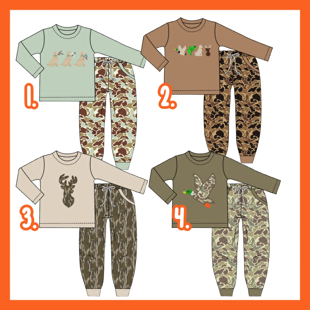 BOYS CAMO JOGGER COLLECTION (ETA OCTOBER)