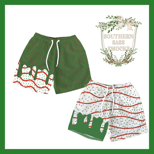 CHRISTMAS CAKE DRIP SHORTS