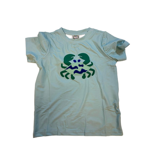 7T BLUE CRAB APPLIQUE SHIRT