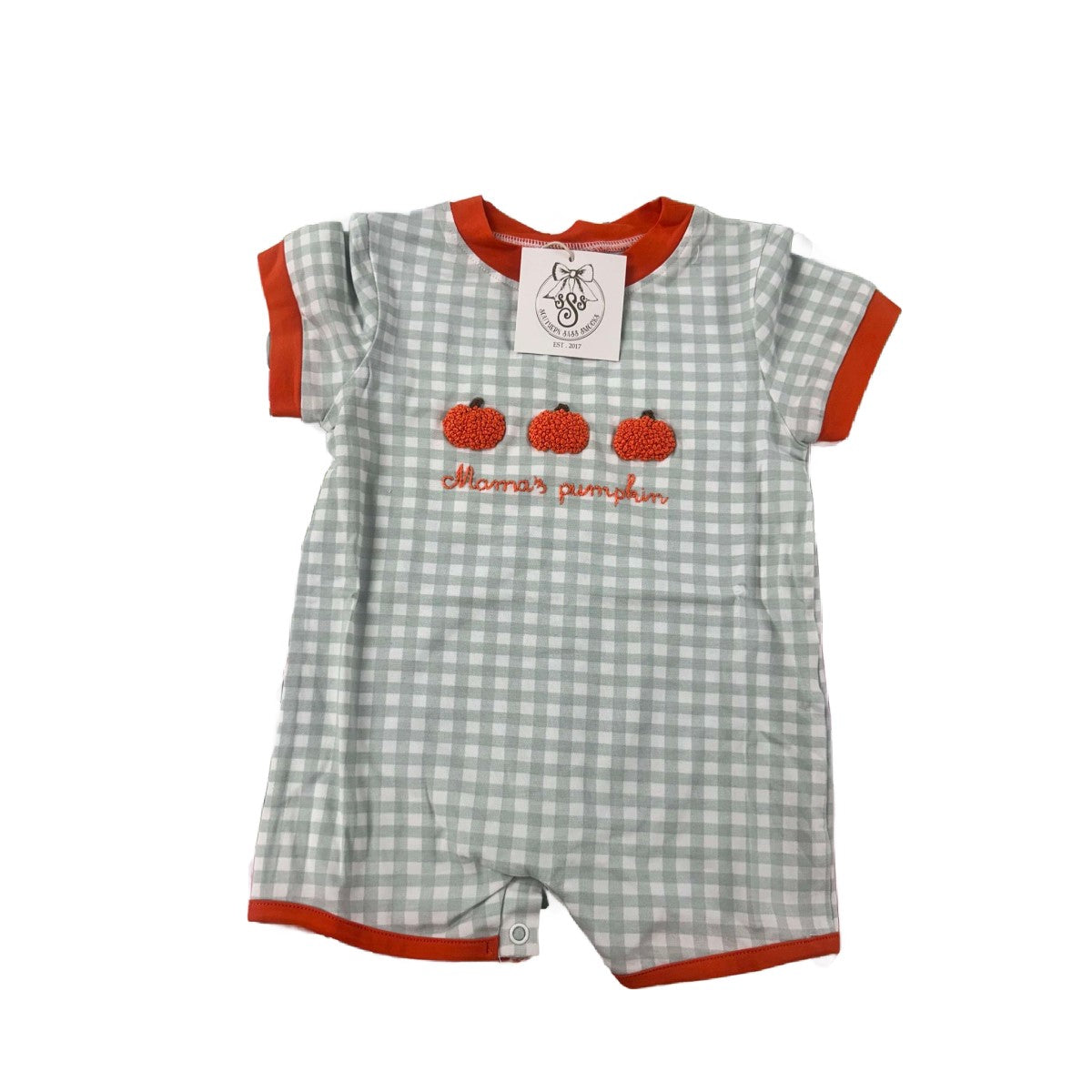 3M BOYS MAMAS PUMPKIN ROMPER