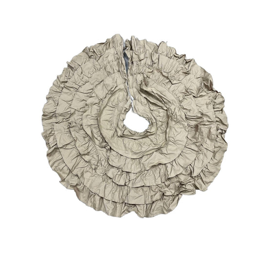 TAN RUFFLE TREE SKIRT