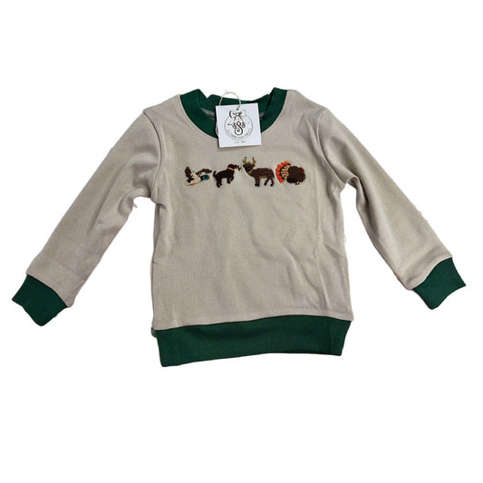 HUNTING FRENCH KNOT SWEATER