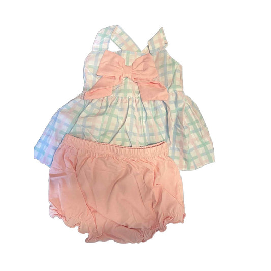 18M PASTEL BOW DIAPER SET