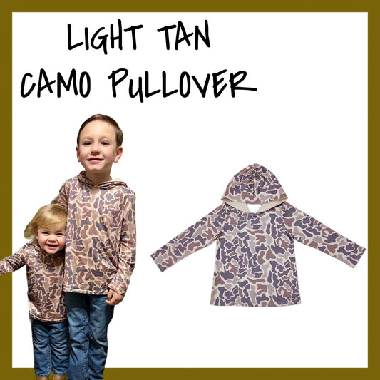 LIGHT TAN CAMO PULLOVER