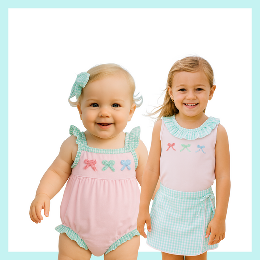 FRENCH KNOT BOWS - ETA MARCH