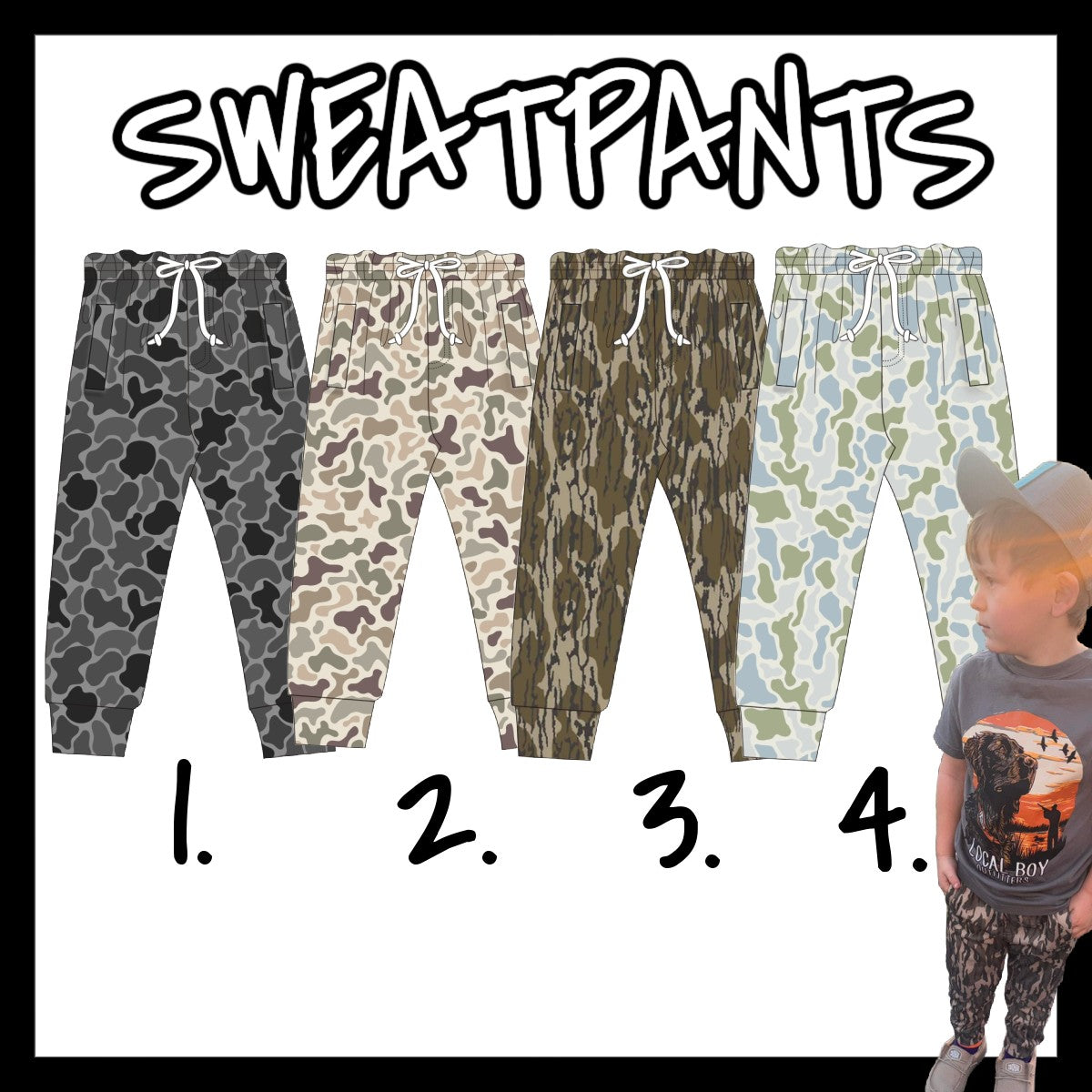 CAMO SWEATPANTS