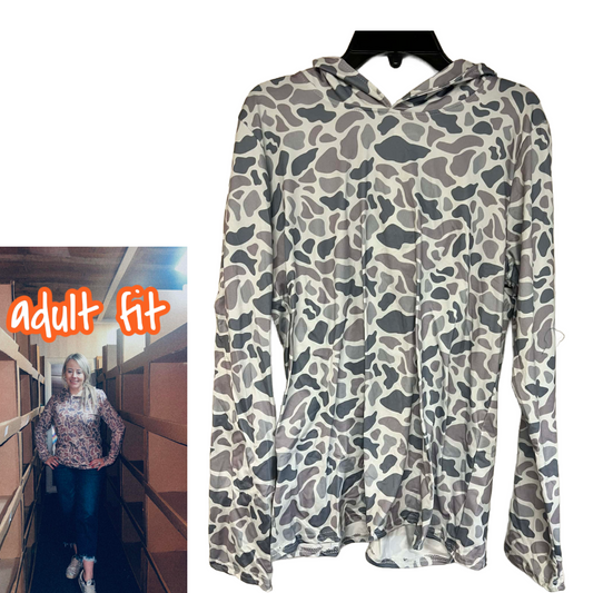 WHITE CAMO ADULT PULLOVER