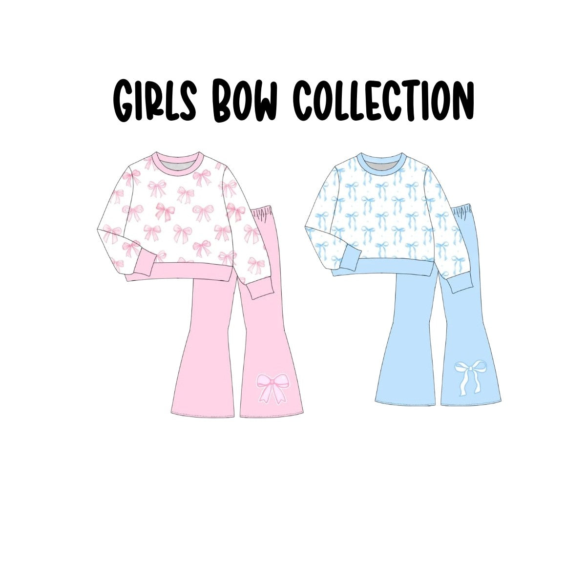 GIRLS BOW PANTS SET (ETA EARLY JAN)