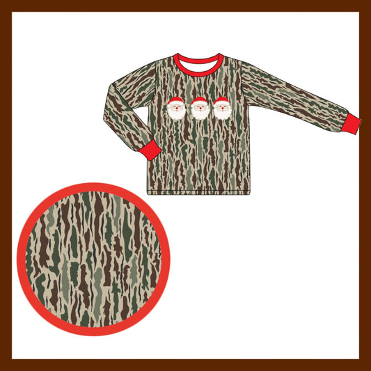 PO 106: COUNTRY CHRISTMAS APPLIQUE SANTA SHIRT