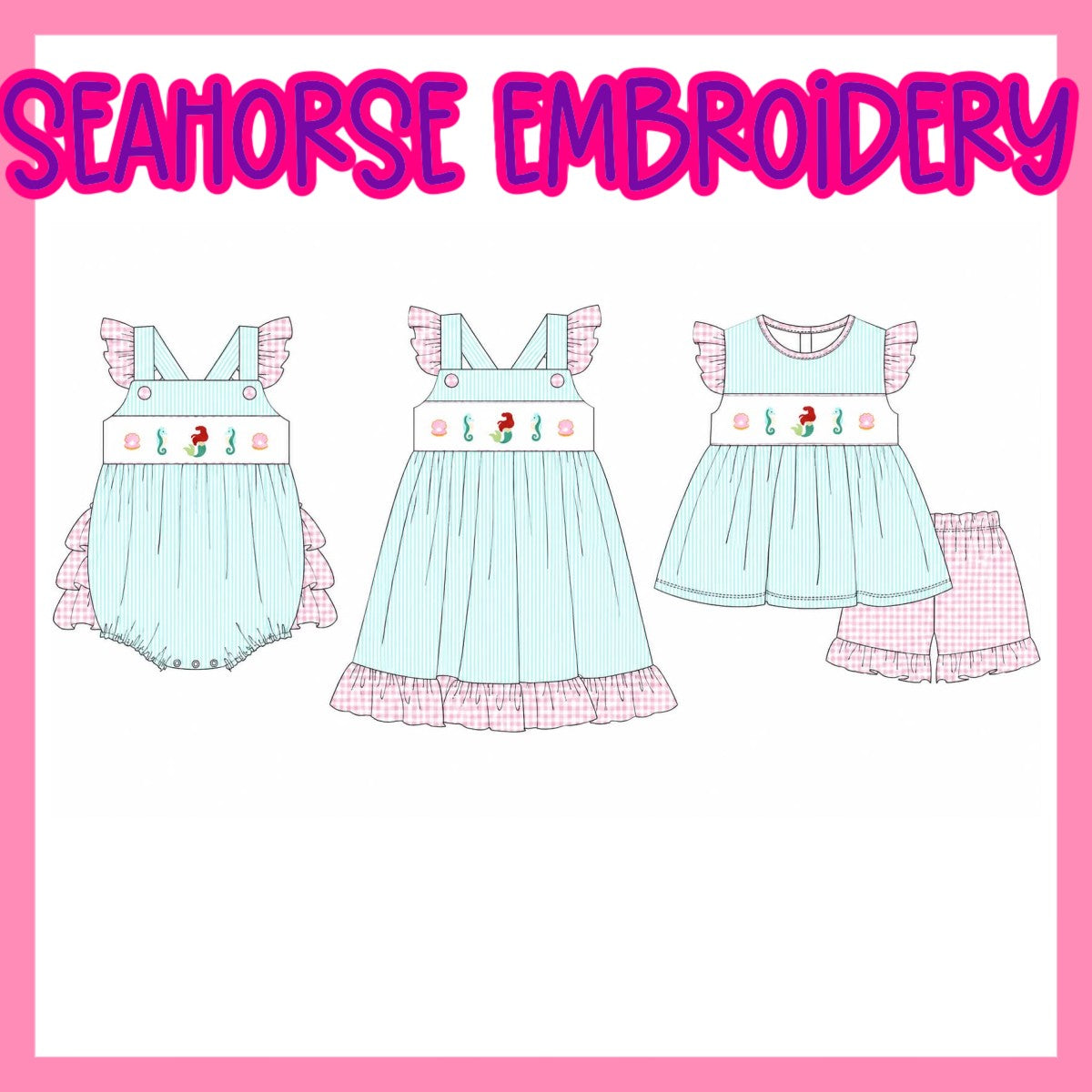 SEAHORSE EMBROIDERY-ETA MARCH