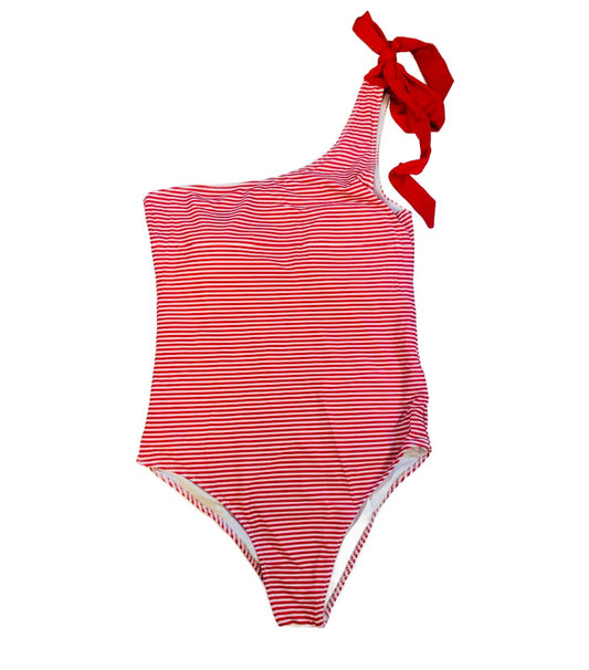 MOM RED STRIPE ONEPIECE SWIM