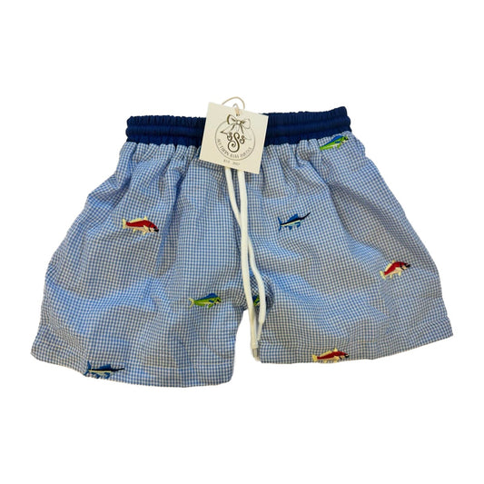 12M OFFSHORE FISH EMBRODIERD SWIM TRUNKS