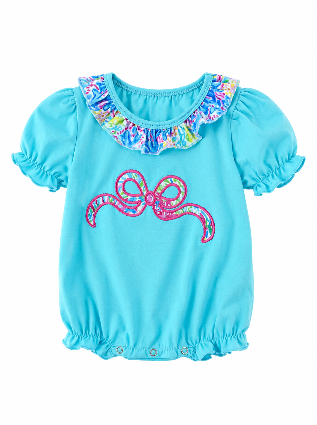BLUE LILLY BOW BUBBLE
