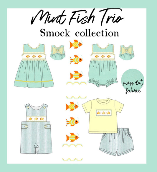 FF MINT FISH TRIO SMOCK COLLECTION - ETA MAY