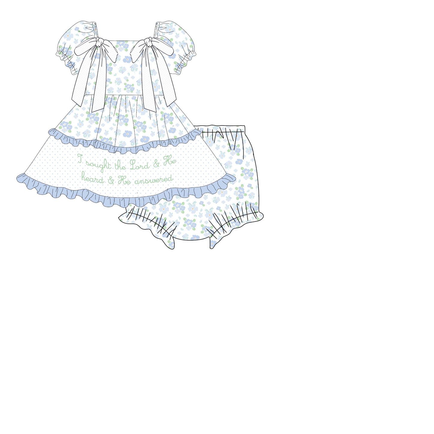 I SOUGHT THE LORD DIAPER SET (MAY ETA)