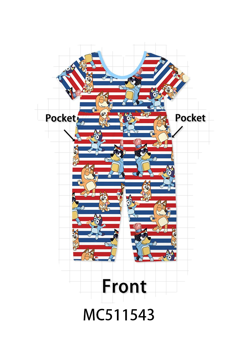 RED & BLUE BAMBOO PJS - ETA MAY