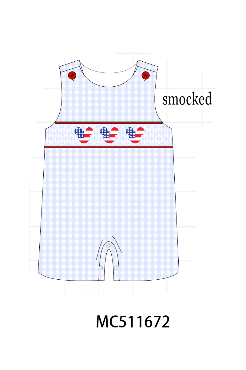 PATRIOTIC SMOCKED MICKEY - ETA MAY