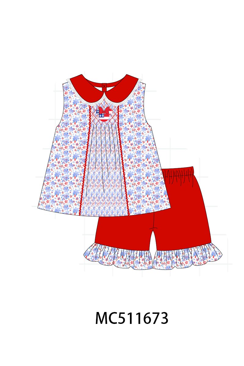 PATRIOTIC SMOCKED MICKEY - ETA MAY