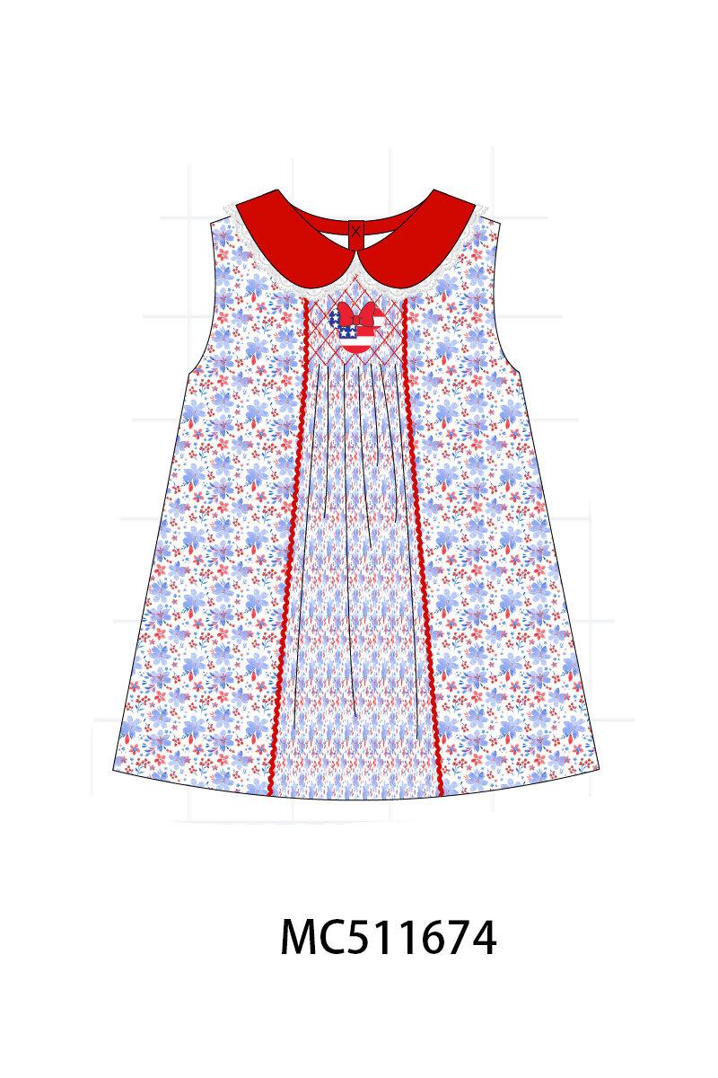 PATRIOTIC SMOCKED MICKEY - ETA MAY