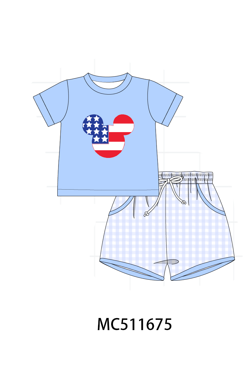 PATRIOTIC SMOCKED MICKEY - ETA MAY