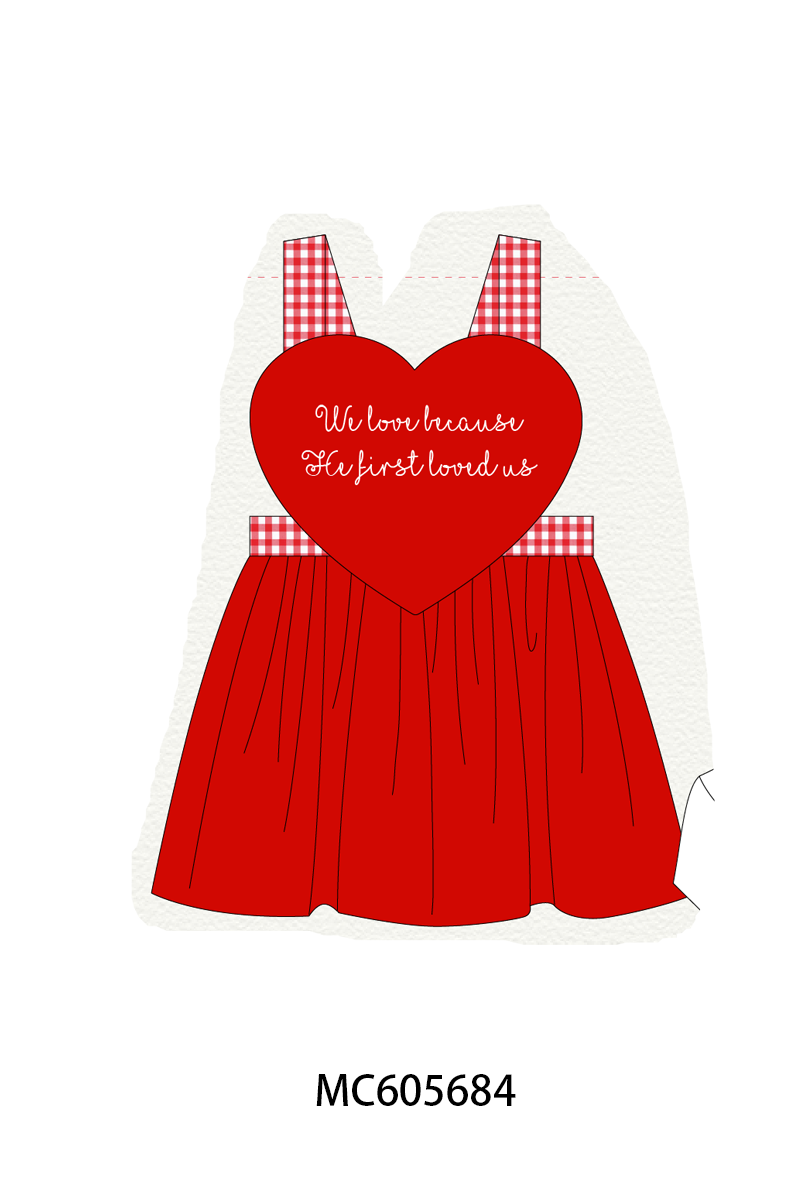 PO95 Red valentine's day heart applique collection