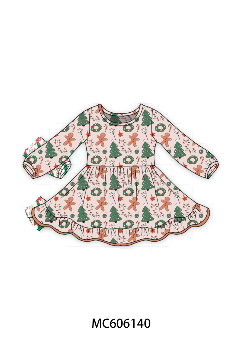 PO95 Christmas bow cookie grinch floral dress collection