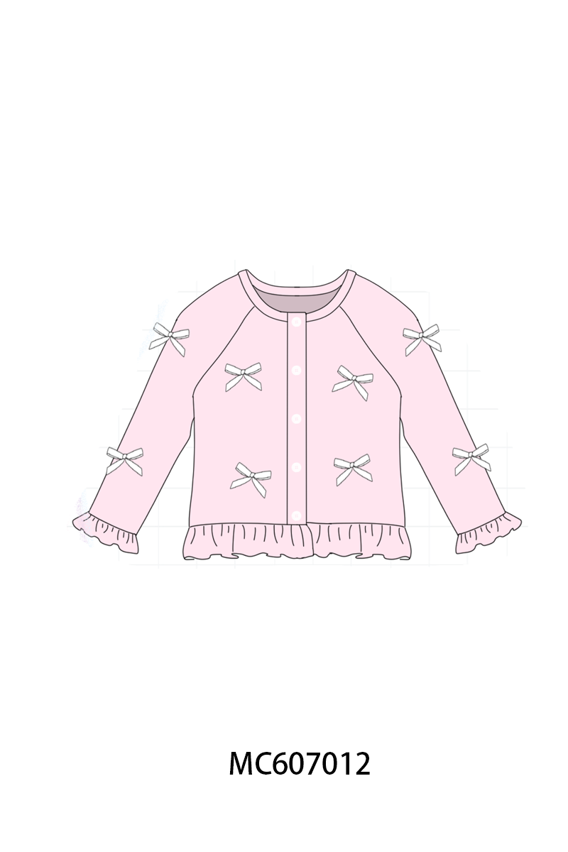 BOW RUFFLE CARDIGAN (ETA EARLY JAN)