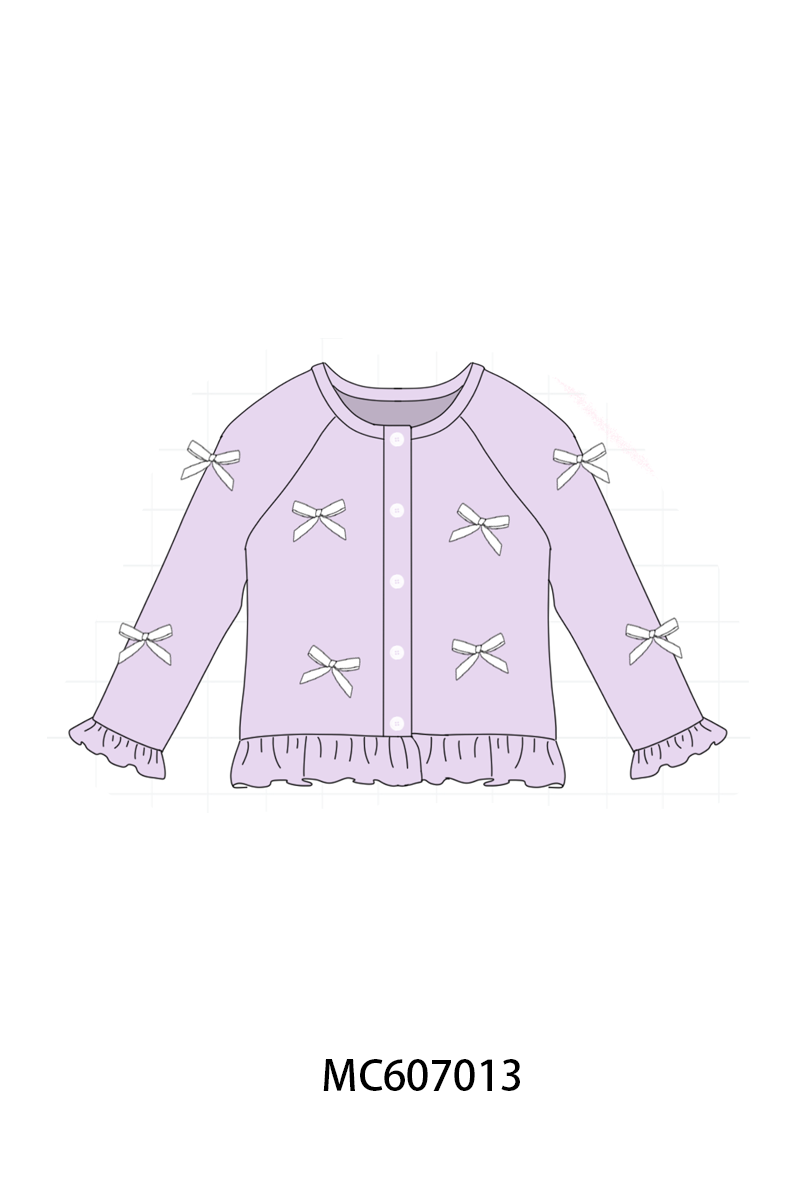 BOW RUFFLE CARDIGAN (ETA EARLY JAN)