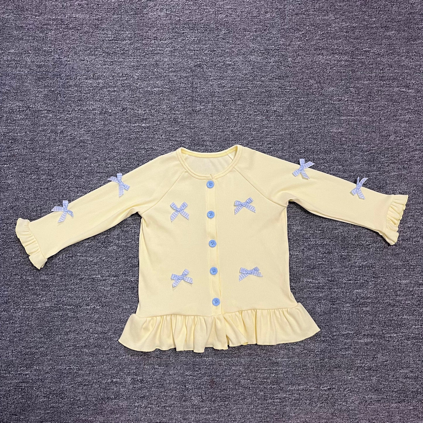 BOW RUFFLE CARDIGAN (ETA EARLY JAN)