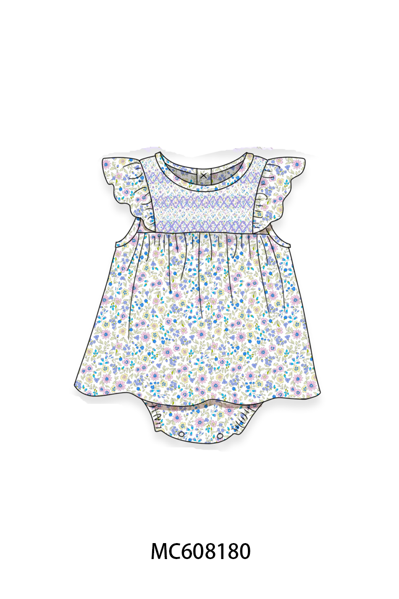 PURPLE FLORAL SMOCKED COLLECTION - ETA FEB