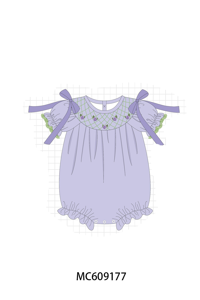 LAVENDER FLORAL SMOCKED-ETA LATE FEB