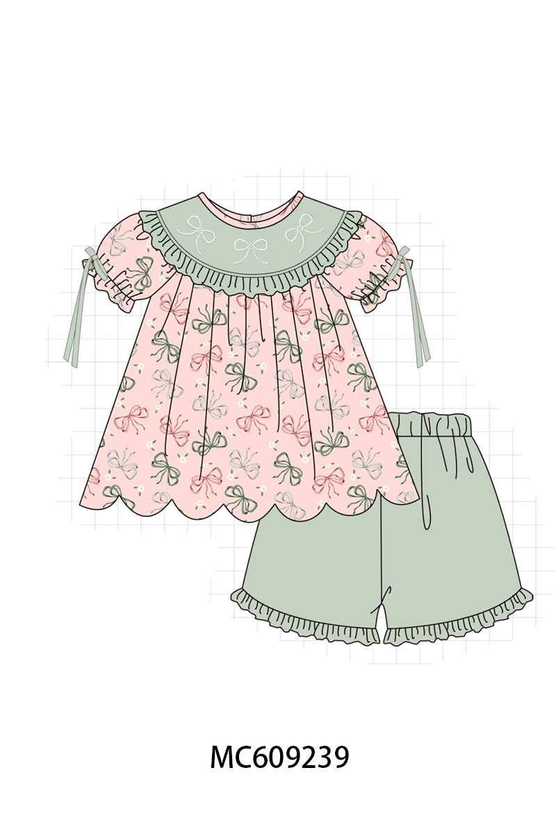 PINK BOW EMBRODIERY COLLECTION-ETA LATE FEB