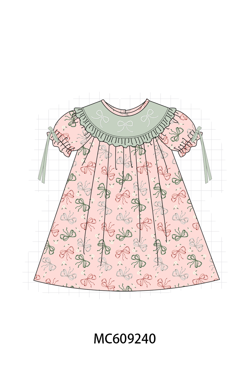 PINK BOW EMBRODIERY COLLECTION-ETA LATE FEB