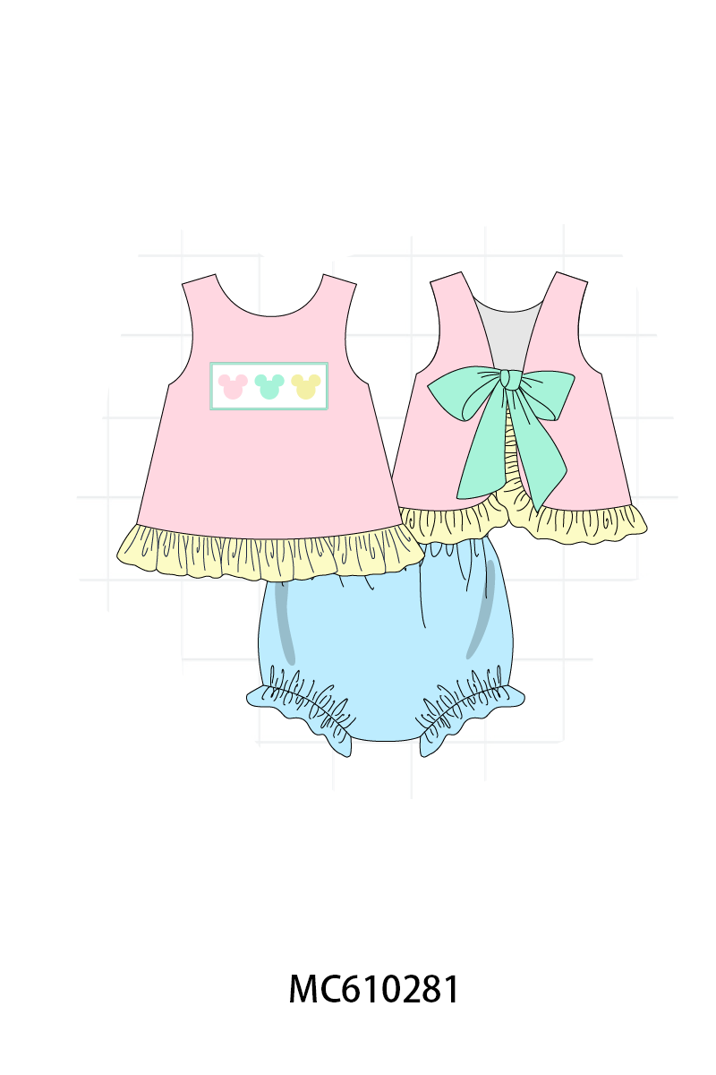 COLORBLOCK EMBRODIERY MOUSE-ETA APRIL