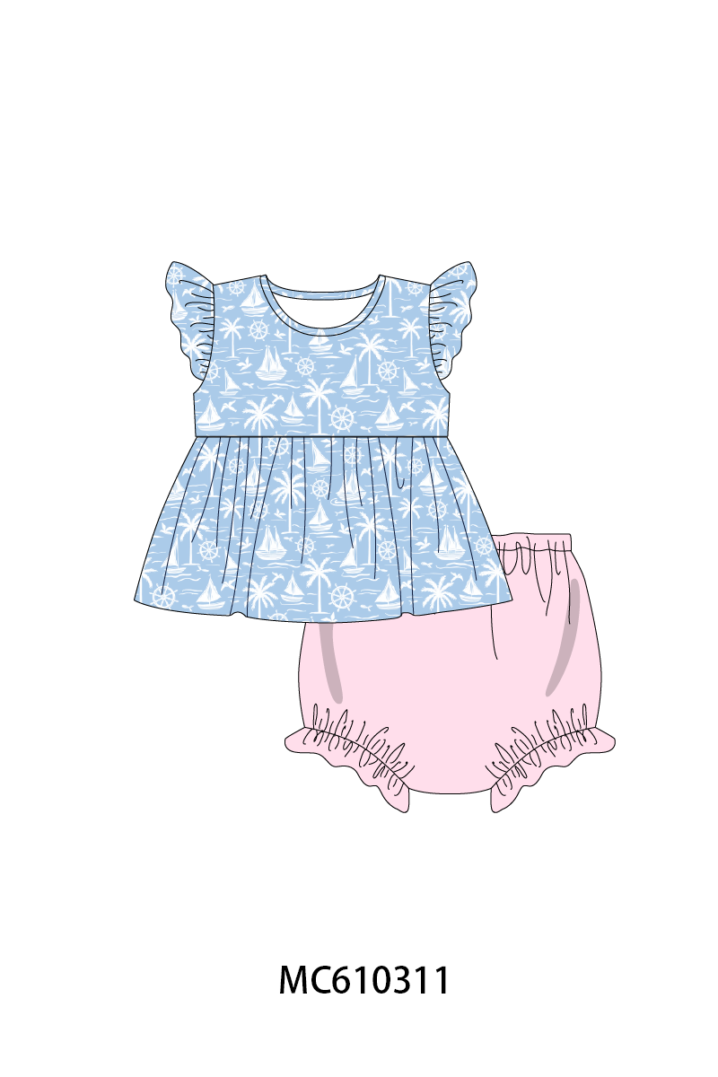 PINK/BLUE SAILBOATS-ETA APRIL